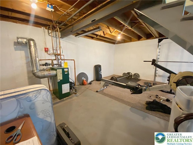 3111 Pheasant Dr, Moore Twp, PA 18067 - unfinished below grade area featuring water heater