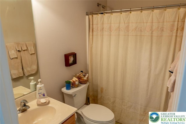 104 Garden Ct, Emmaus Boro, PA 18049 - bathroom featuring vanity and a shower with curtain