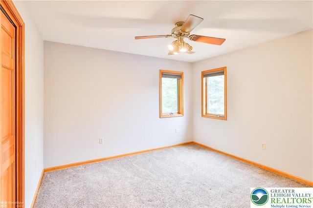 6242 Domarray St, Upper Saucon Twp, PA 18036 - carpeted empty room with baseboards and ceiling fan