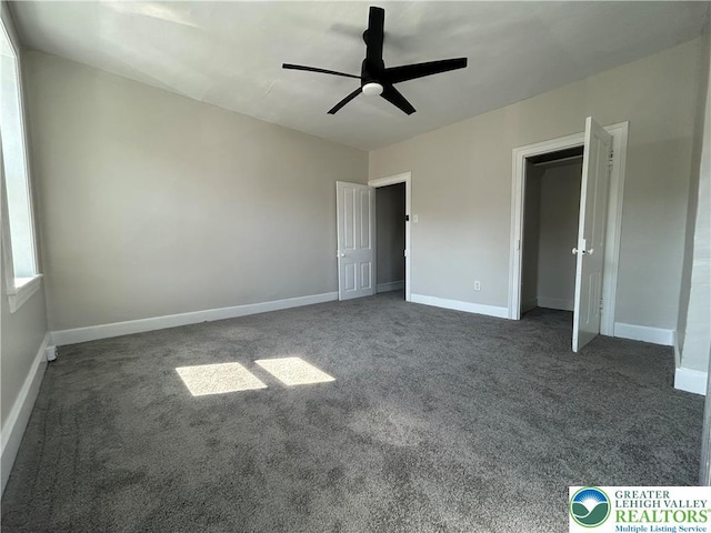 230 White St, Lehighton Boro, PA 18235 - unfurnished bedroom featuring carpet and a ceiling fan