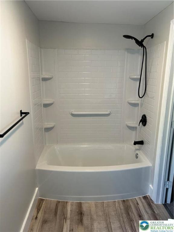 230 White St, Lehighton Boro, PA 18235 - bathroom featuring wood finished floors and shower / tub combination