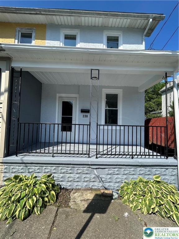 230 White St, Lehighton Boro, PA 18235 - view of front facade with covered porch