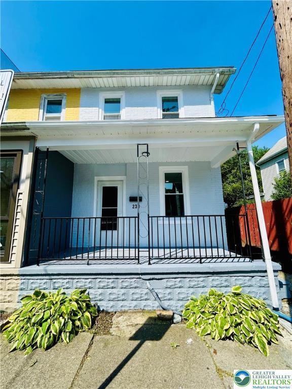 230 White St, Lehighton Boro, PA 18235 - view of front of house with covered porch