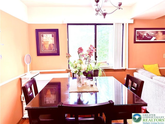 3353 Windermere Dr, Lehman Twp, PA 18324 - dining area featuring a chandelier