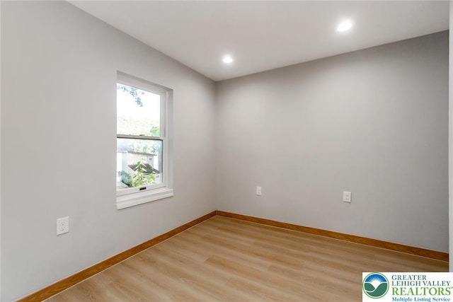 226 Fern St, Jim Thorpe Boro, PA 18229 - empty room with light wood-style flooring and recessed lighting