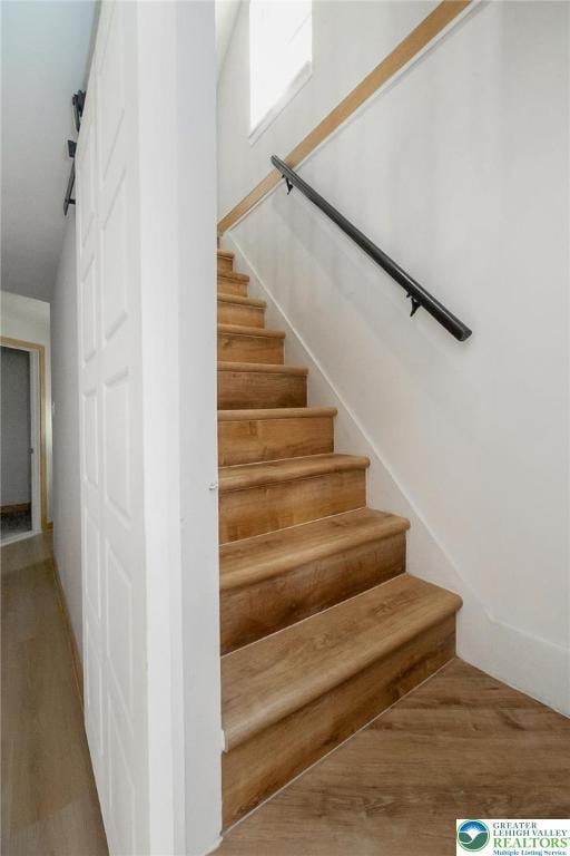 226 Fern St, Jim Thorpe Boro, PA 18229 - stairs with wood finished floors
