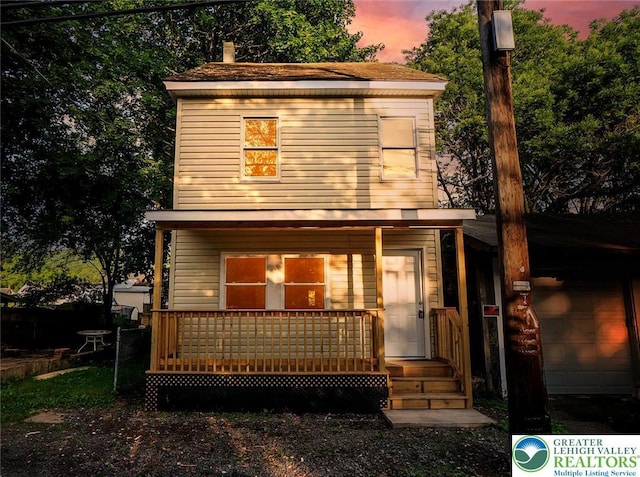 226 Fern St, Jim Thorpe Boro, PA 18229 - back of property featuring covered porch