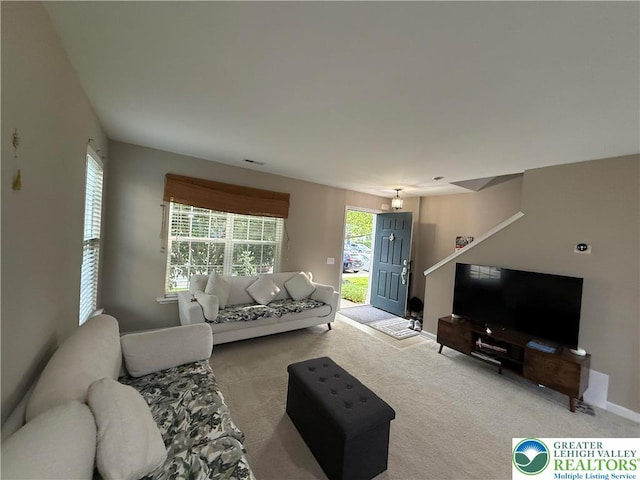 1499 Artisan Ct, Upper Macungie Twp, PA 18031 - carpeted living room with healthy amount of natural light