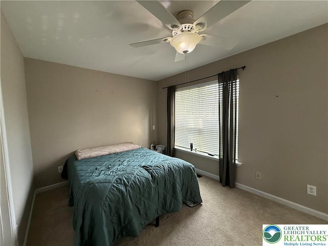 1499 Artisan Ct, Upper Macungie Twp, PA 18031 - bedroom with light colored carpet and ceiling fan