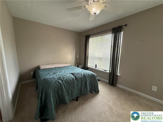 1499 Artisan Ct, Upper Macungie Twp, PA 18031 - bedroom with light colored carpet and a ceiling fan