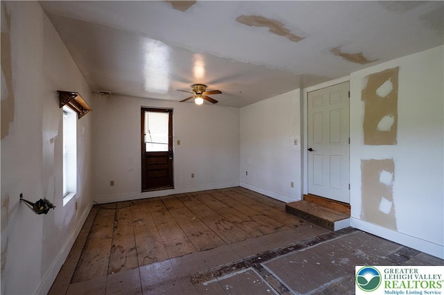 4220 Bethlehem Pike, Hilltown Twp, PA 18969 - foyer featuring ceiling fan and hardwood / wood-style floors