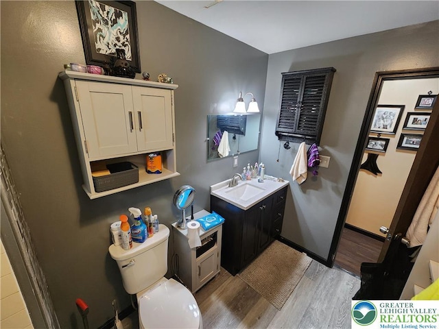 1007 Calypso, Wayne, PA 18436 - bathroom with wood finished floors and vanity