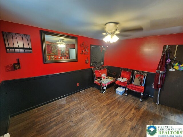 1007 Calypso, Wayne, PA 18436 - game room featuring a ceiling fan and wood finished floors