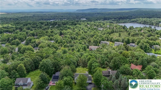 672 Clearview St, Tobyhanna Twp, PA 18334 - aerial view of a heavily wooded area and a large body of water