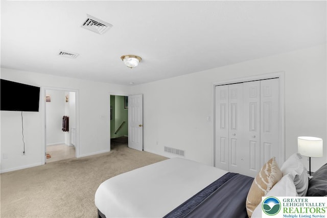 672 Clearview St, Tobyhanna Twp, PA 18334 - bedroom with light colored carpet and a closet