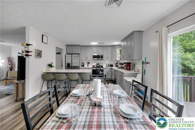672 Clearview St, Tobyhanna Twp, PA 18334 - dining space with light wood-style flooring