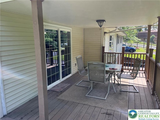 1321 Sheridan Rd, Lower Milford Twp, PA 18036 - deck featuring outdoor dining area