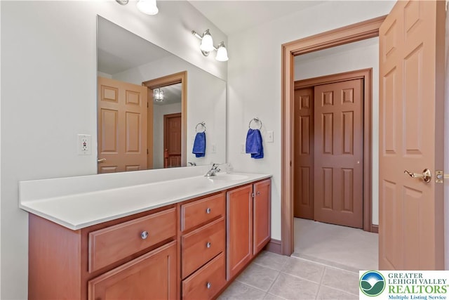 6513 Station Vw, Upper Milford Twp, PA 18092 - bathroom with vanity and tile patterned flooring