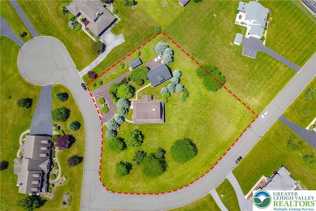 6513 Station Vw, Upper Milford Twp, PA 18092 - aerial view of property's location featuring property boundaries highlighted