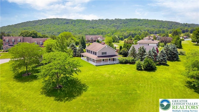 6513 Station Vw, Upper Milford Twp, PA 18092 - aerial view of residential area with a heavily wooded area