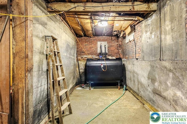 2834 Interchange Rd, Franklin Twp, PA 18235 - unfinished below grade area with heating fuel