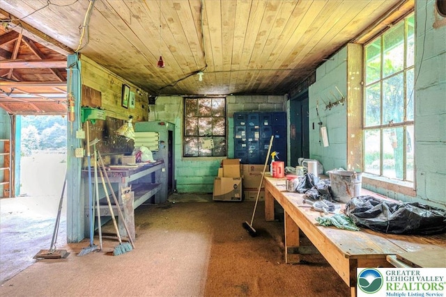 2834 Interchange Rd, Franklin Twp, PA 18235 - miscellaneous room featuring wooden ceiling