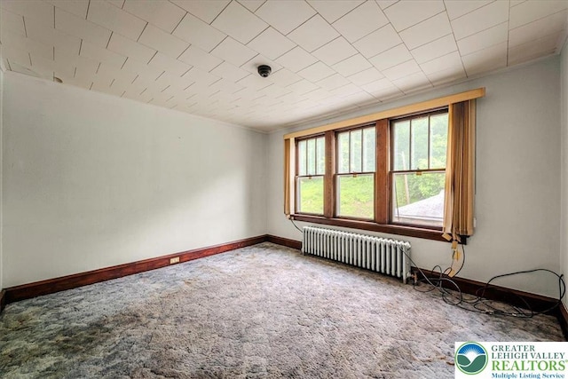 2834 Interchange Rd, Franklin Twp, PA 18235 - carpeted spare room with radiator heating unit and baseboards