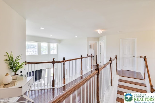 249 Danbury Dr, Upper Nazareth Twp, PA 18064 - hall featuring wood finished floors