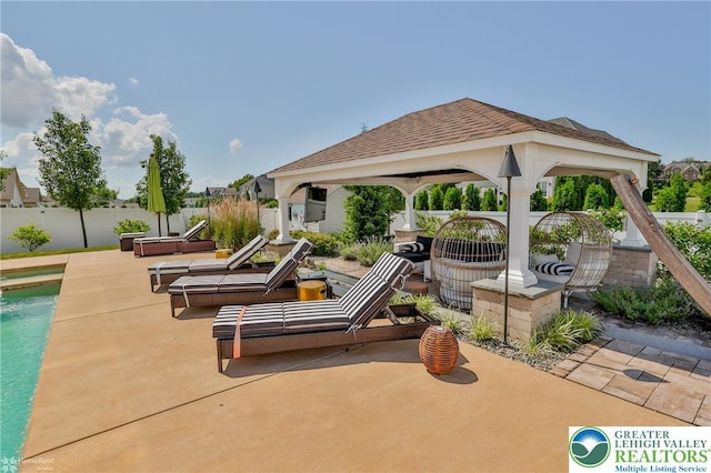 249 Danbury Dr, Upper Nazareth Twp, PA 18064 - view of patio / terrace with a gazebo
