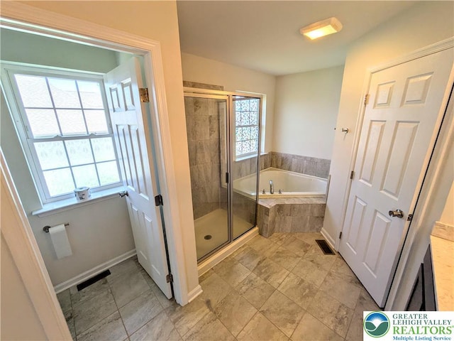 237 Danbury Dr, Upper Nazareth Twp, PA 18064 - full bathroom featuring a bath and a shower stall