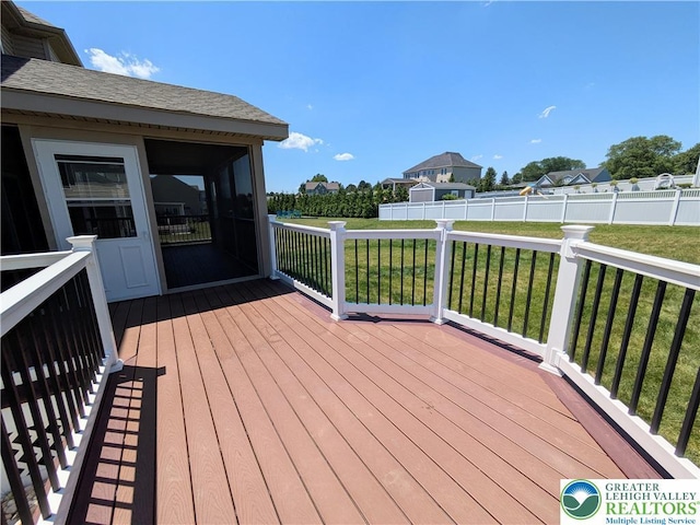 237 Danbury Dr, Upper Nazareth Twp, PA 18064 - wooden terrace with a sunroom