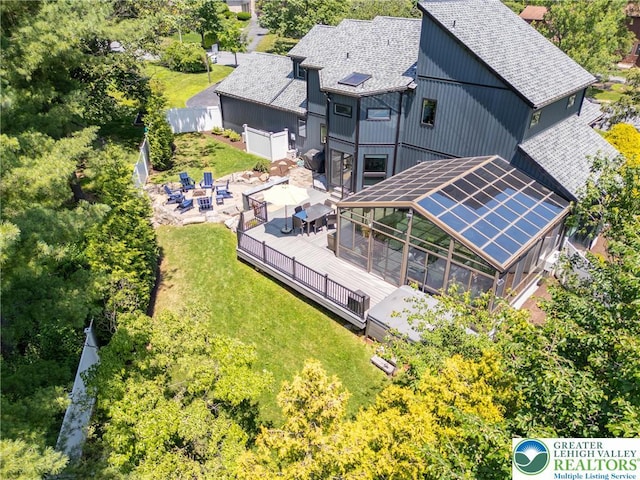 1488 Shelburne Ct, South Whitehall Twp, PA 18104 - aerial view of property and surrounding area