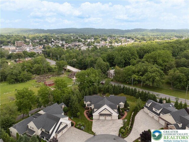 2063 Forge Run, Bethlehem City, PA 18015 - bird's eye view of a heavily wooded area