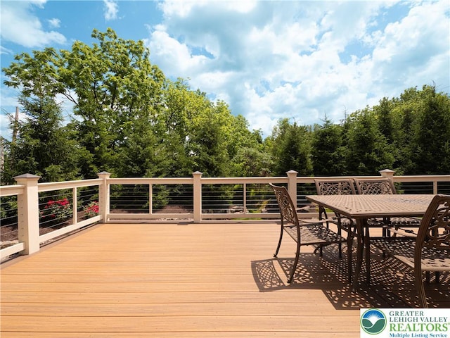 2063 Forge Run, Bethlehem City, PA 18015 - wooden deck with outdoor dining space
