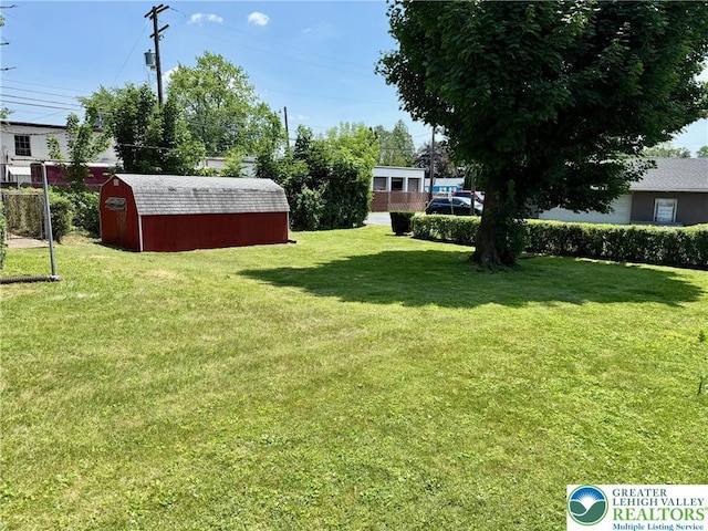 1818 W Jane St, South Whitehall Twp, PA 18104 - view of green lawn featuring a shed