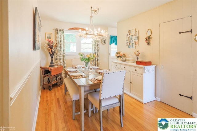 4306 Emerick Ter, Easton, PA 18045 - dining room with a chandelier and light wood-style floors