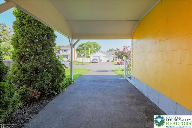4306 Emerick Ter, Easton, PA 18045 - view of patio with a residential view and a carport
