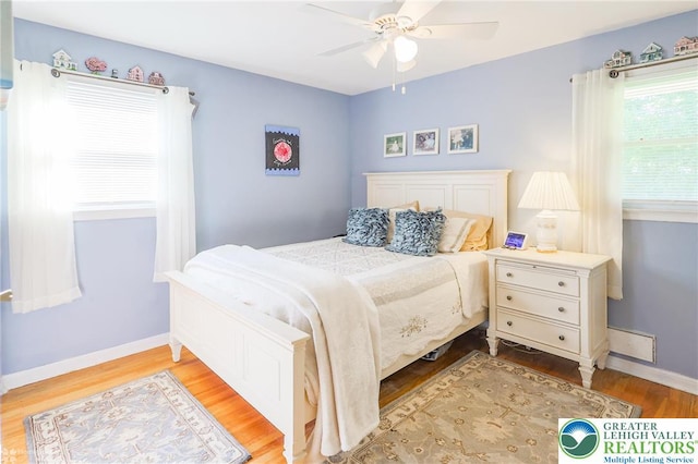 4306 Emerick Ter, Easton, PA 18045 - bedroom featuring wood finished floors and a ceiling fan