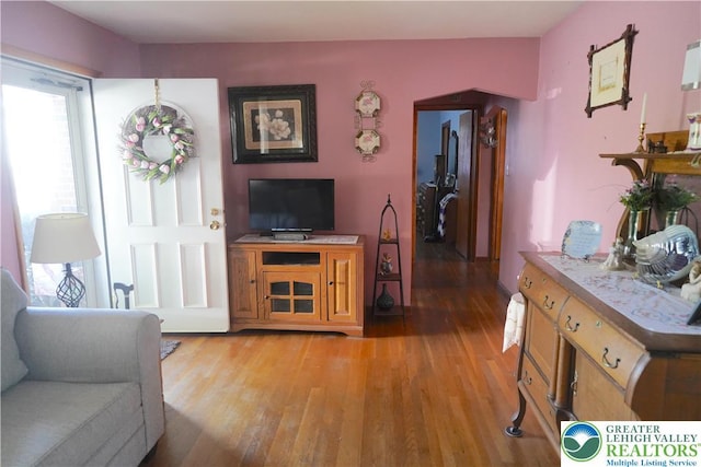 871 2nd St, Whitehall Twp, PA 18052 - living area with light wood-style floors