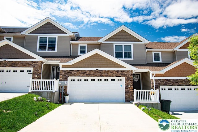 1413 Arch St, Emmaus Boro, PA 18049 - view of front of property featuring driveway and stone siding