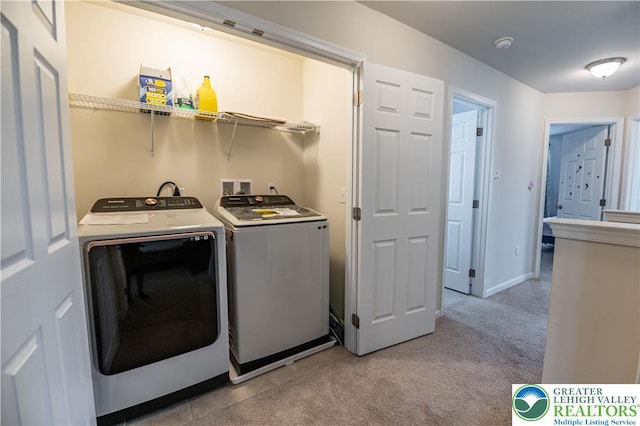 320 Bendelow Ln, Northampton Boro, PA 18067 - washroom with independent washer and dryer and light colored carpet