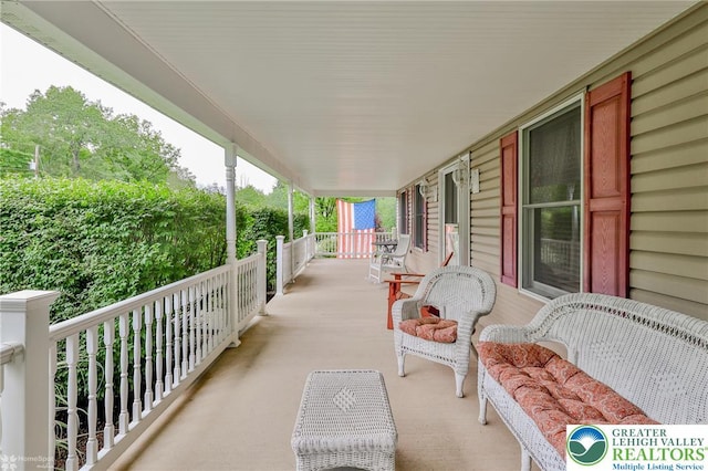142 Hickory Ln, Chestnuthill Twp, PA 18353 - view of covered porch