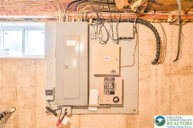 142 Hickory Ln, Chestnuthill Twp, PA 18353 - utility room featuring electric panel