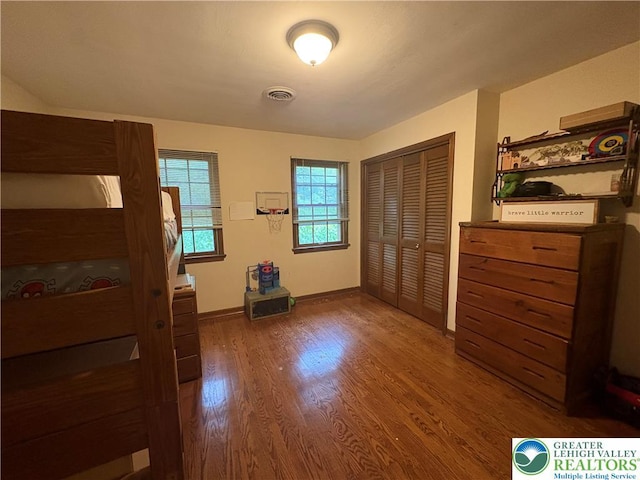 4804 Parkview Dr S, Lower Macungie Twp, PA 18049 - unfurnished bedroom with wood finished floors and a closet