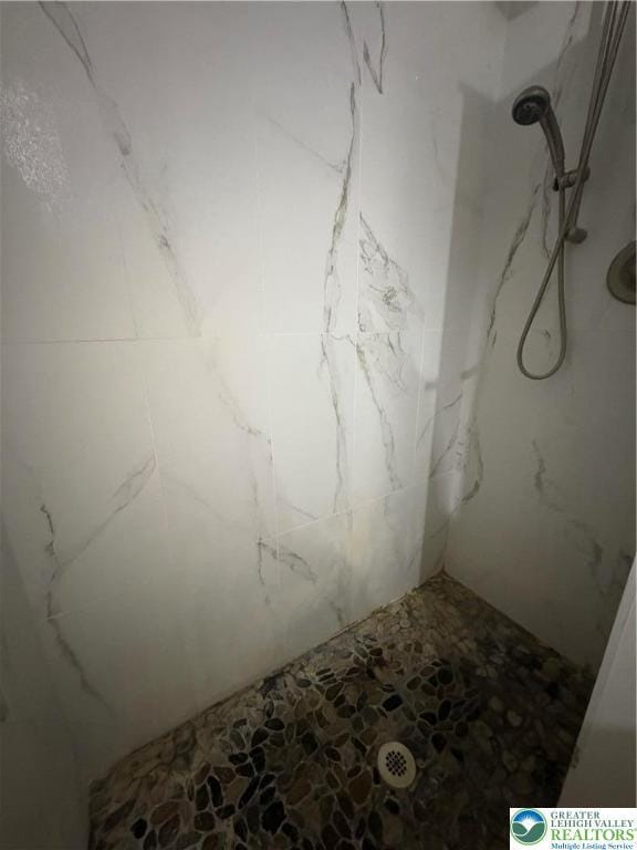 4804 Parkview Dr S, Lower Macungie Twp, PA 18049 - full bath featuring a marble finish shower and stone flooring