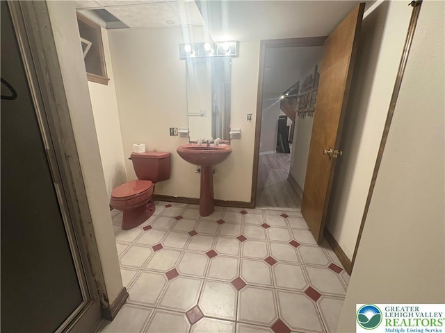 4804 Parkview Dr S, Lower Macungie Twp, PA 18049 - bathroom featuring toilet and tile patterned floors