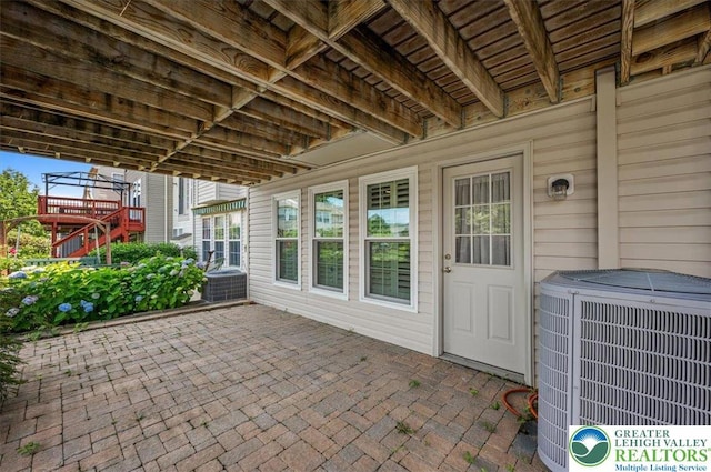 4583 Jasmine Dr, Upper Saucon Twp, PA 18034 - view of patio with stairway