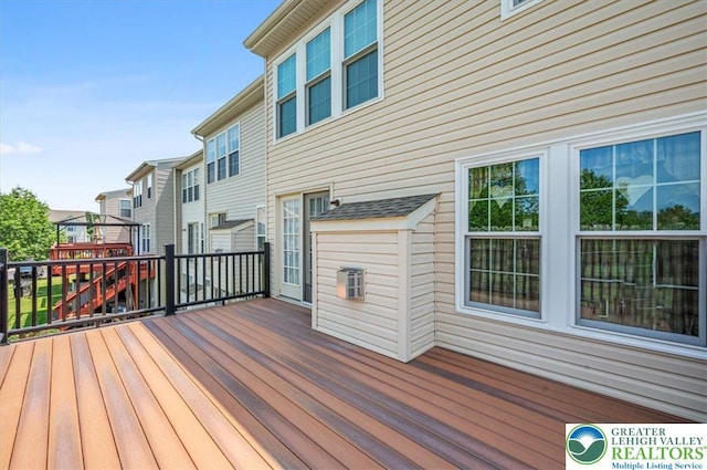 4583 Jasmine Dr, Upper Saucon Twp, PA 18034 - deck featuring a residential view