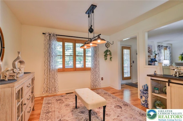 4691 Hampshire Dr, Hanover Twp, PA 18017 - dining area featuring plenty of natural light and light wood-style flooring