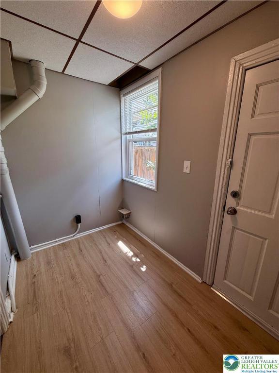 115 W Frankford St, Bethlehem City, PA 18018 - laundry area with wood finished floors and baseboards
